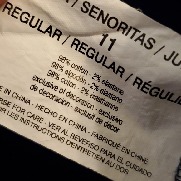 LEI Women's Pants Navy Blue Size 11 - Picture 11 of 12